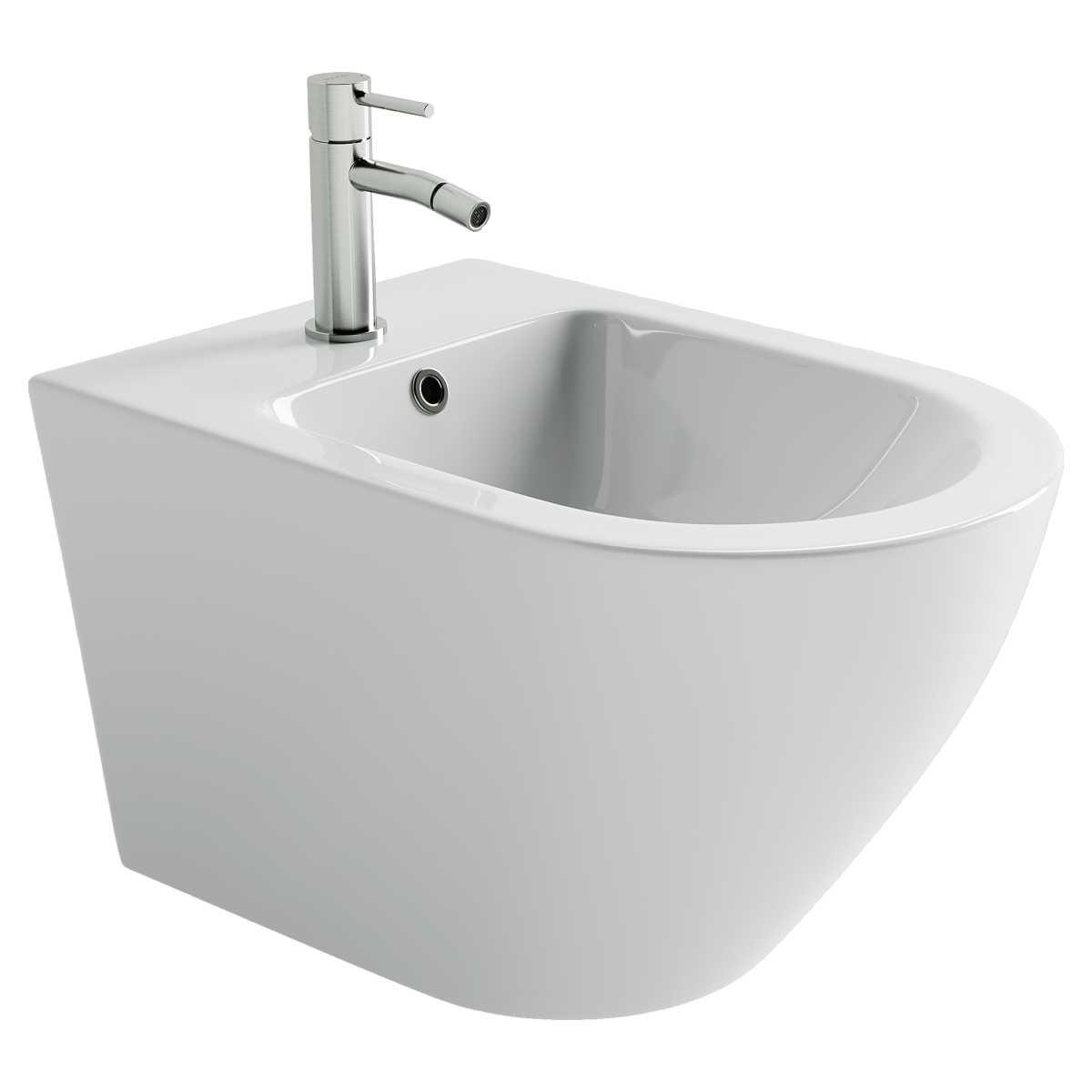 Биде подвесное Ceramica Nova Whirl CN11008 (белый)