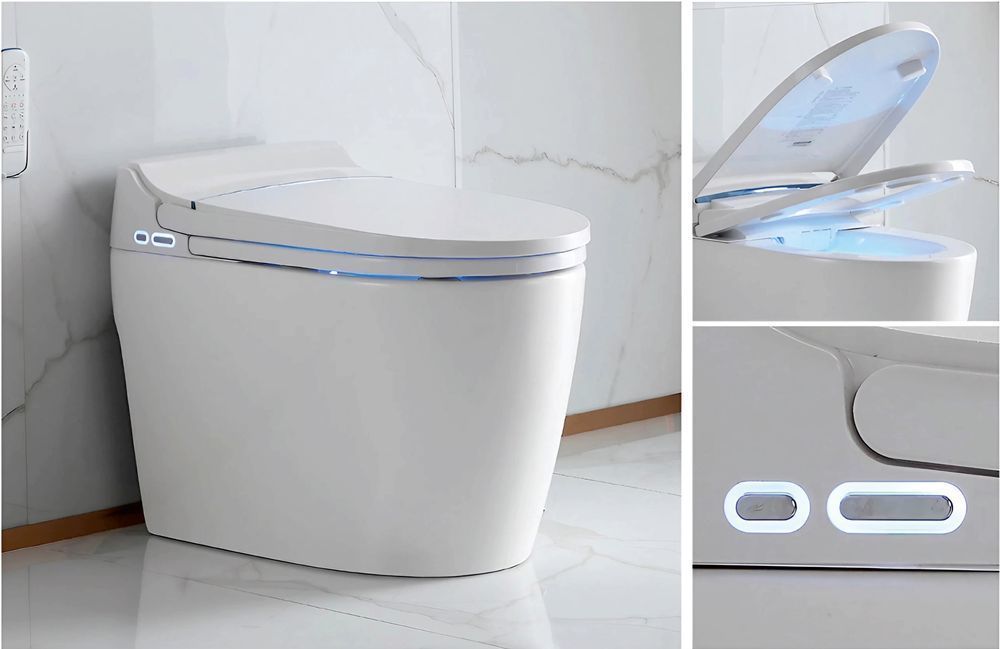 Приставной унитаз Azario HP2209C безободковый (белый)