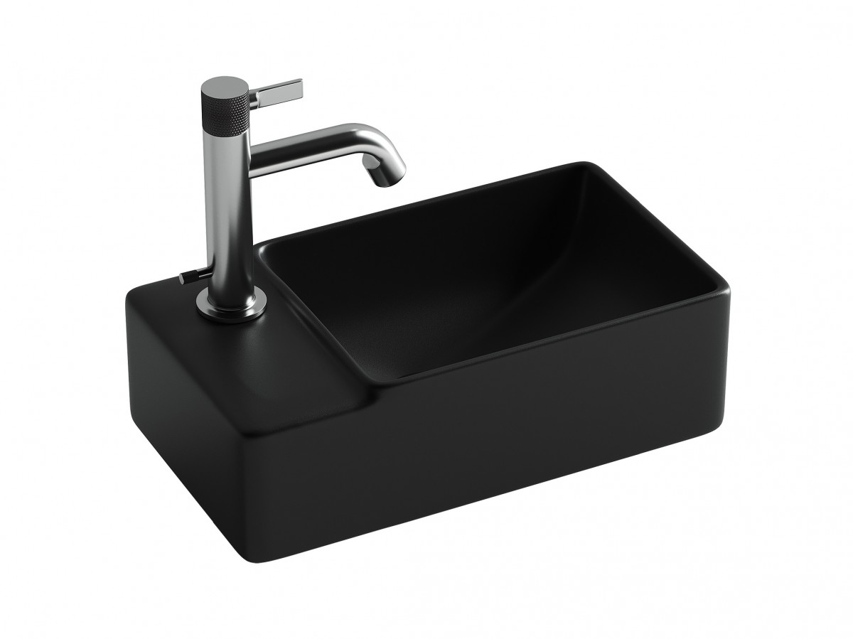 Раковина подвесная Ceramica Nova Element CN5046MB 395*220 мм (черный матовый)