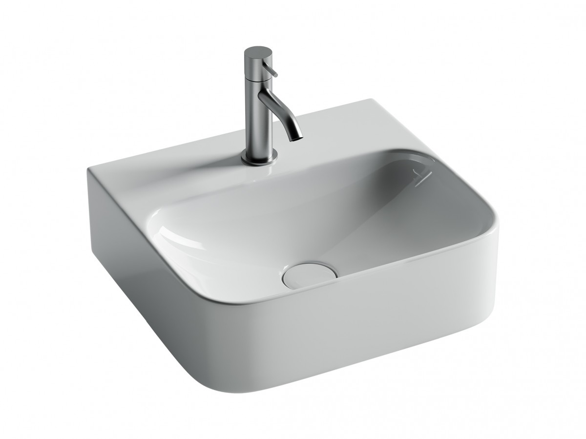 Раковина подвесная Ceramica Nova Aura CN2005 435*395 мм (белый)