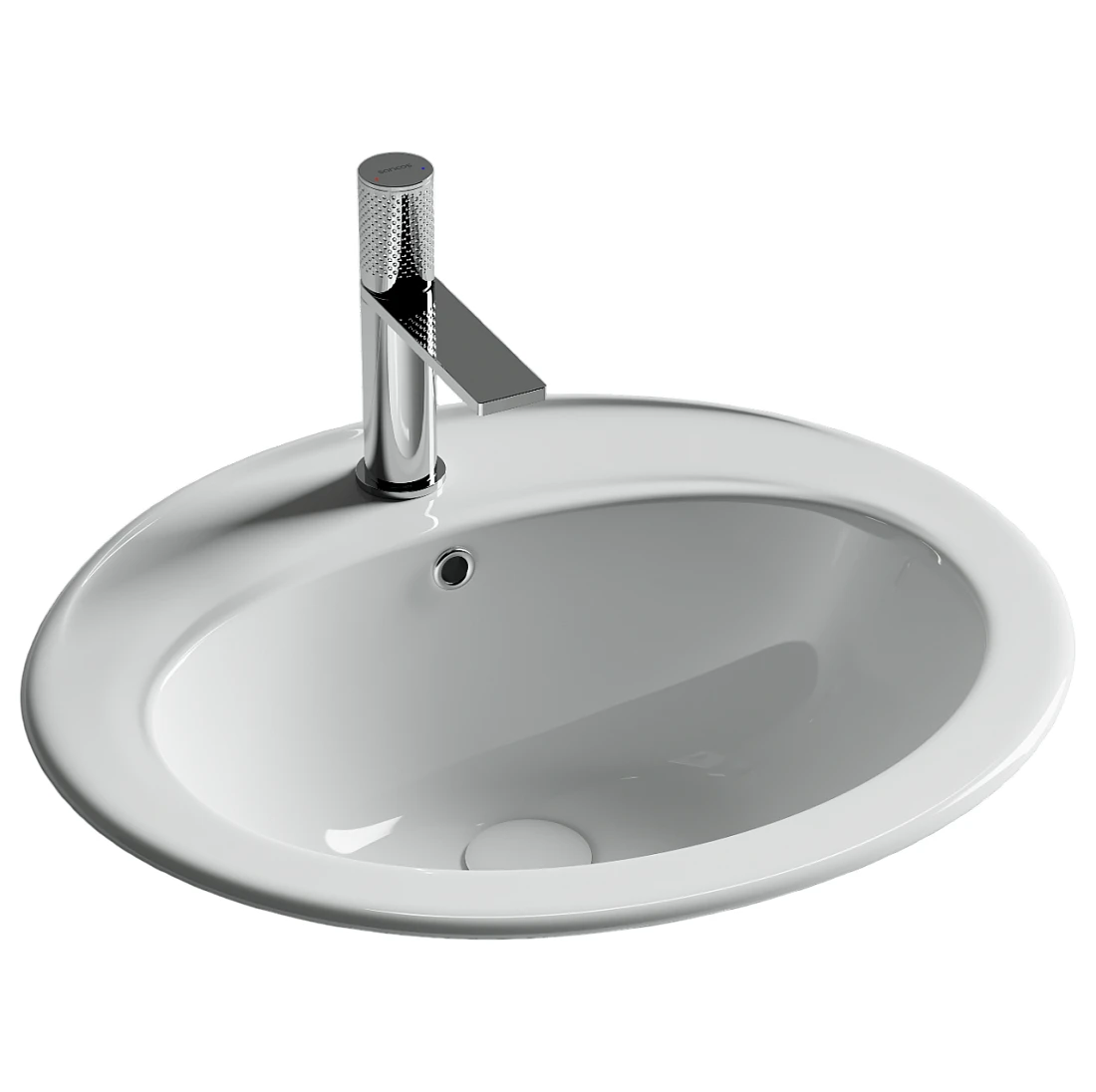 Раковина встраиваемая Ceramica Nova Sun CN6079 565*495 мм (белый)