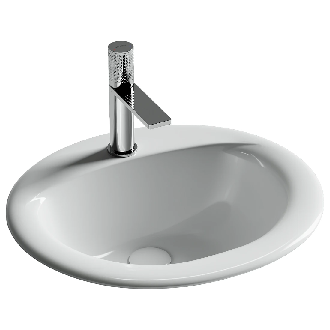Раковина встраиваемая Ceramica Nova Sun CN6080 515*455 мм (белый)
