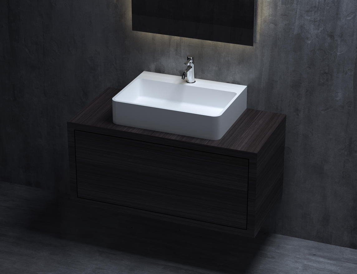 Раковина Salini Ottavia  S-Stone 600*450 мм (белый матовый)