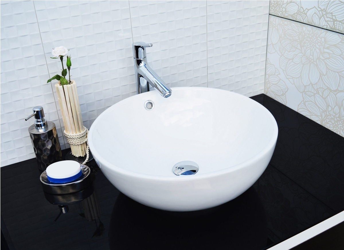 Раковина СeramaLux N9003A 435*435 мм (белый)
