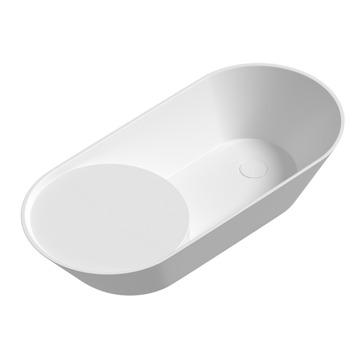 Раковина накладная Abber Bequem AC2120 720*330 мм (белый)