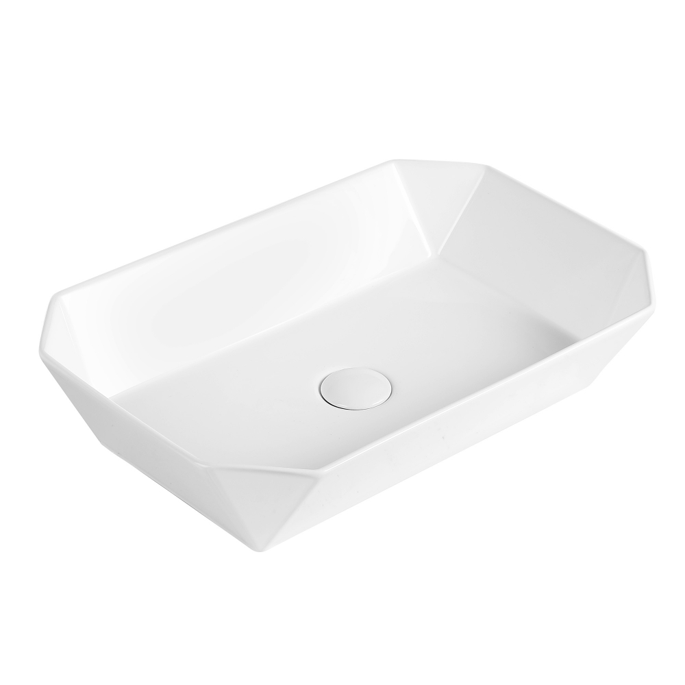 Раковина накладная Abber Bequem AC2218 700*360 мм (белый)