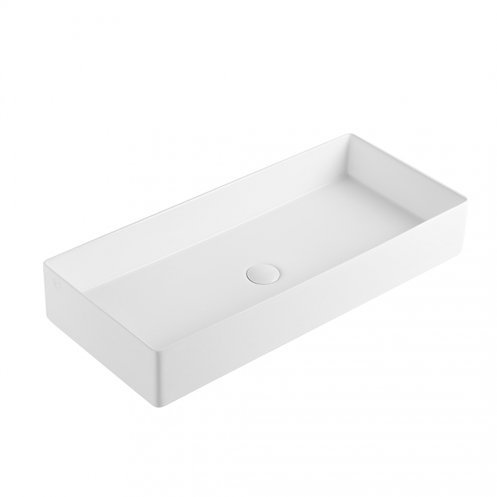 Раковина накладная Abber Bequem AC2219 800*360 мм (белый)