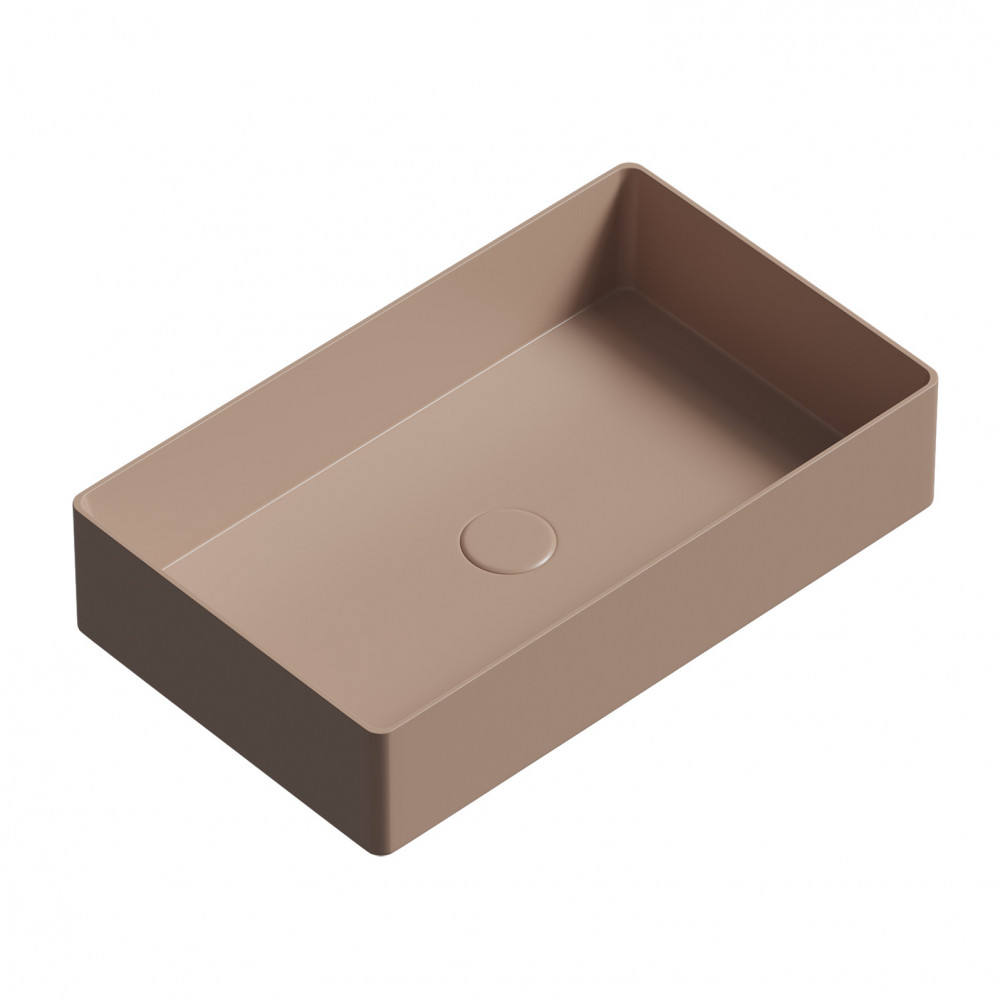 Раковина накладная Abber Rechteck AC2220MK 600*360 мм (хаки матовый)