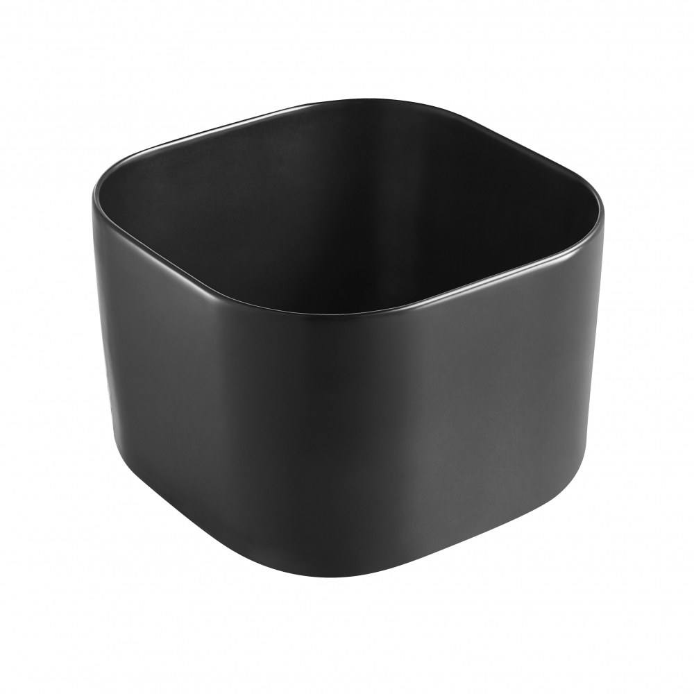 Раковина накладная Abber Rechteck AC2222MB 405*405 мм (чёрный матовый)