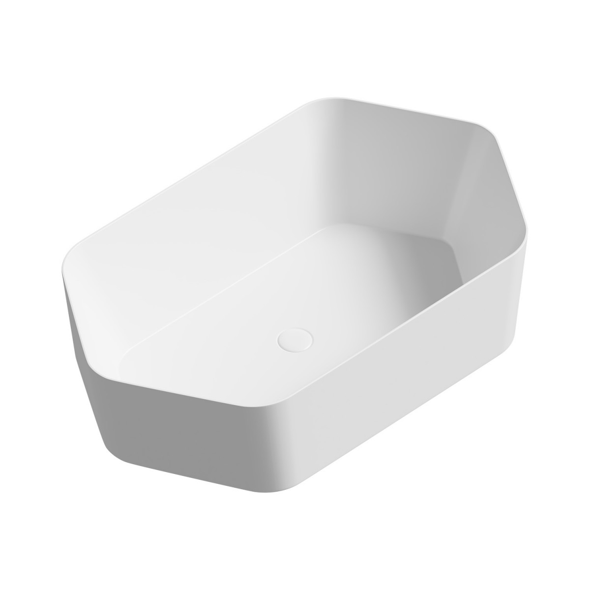 Раковина накладная Abber Rechteck AC2223 610*360 мм (белый)