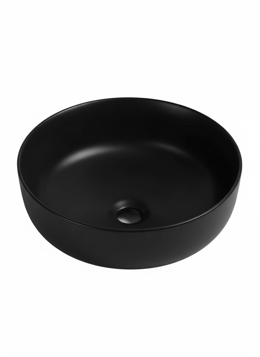 Раковина накладная Wonzon & Woghand Erie WW-RN4076-MB 400*400 мм (чёрный матовый)
