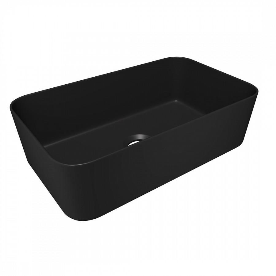 Раковина накладная Alpen Modern Mini ALP2450287 480*295 мм (чёрный матовый)