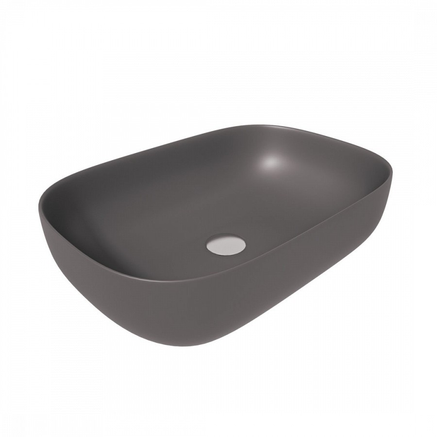 Раковина накладная Alpen Elegant ALP2450396 610*400 мм (графит матовый)
