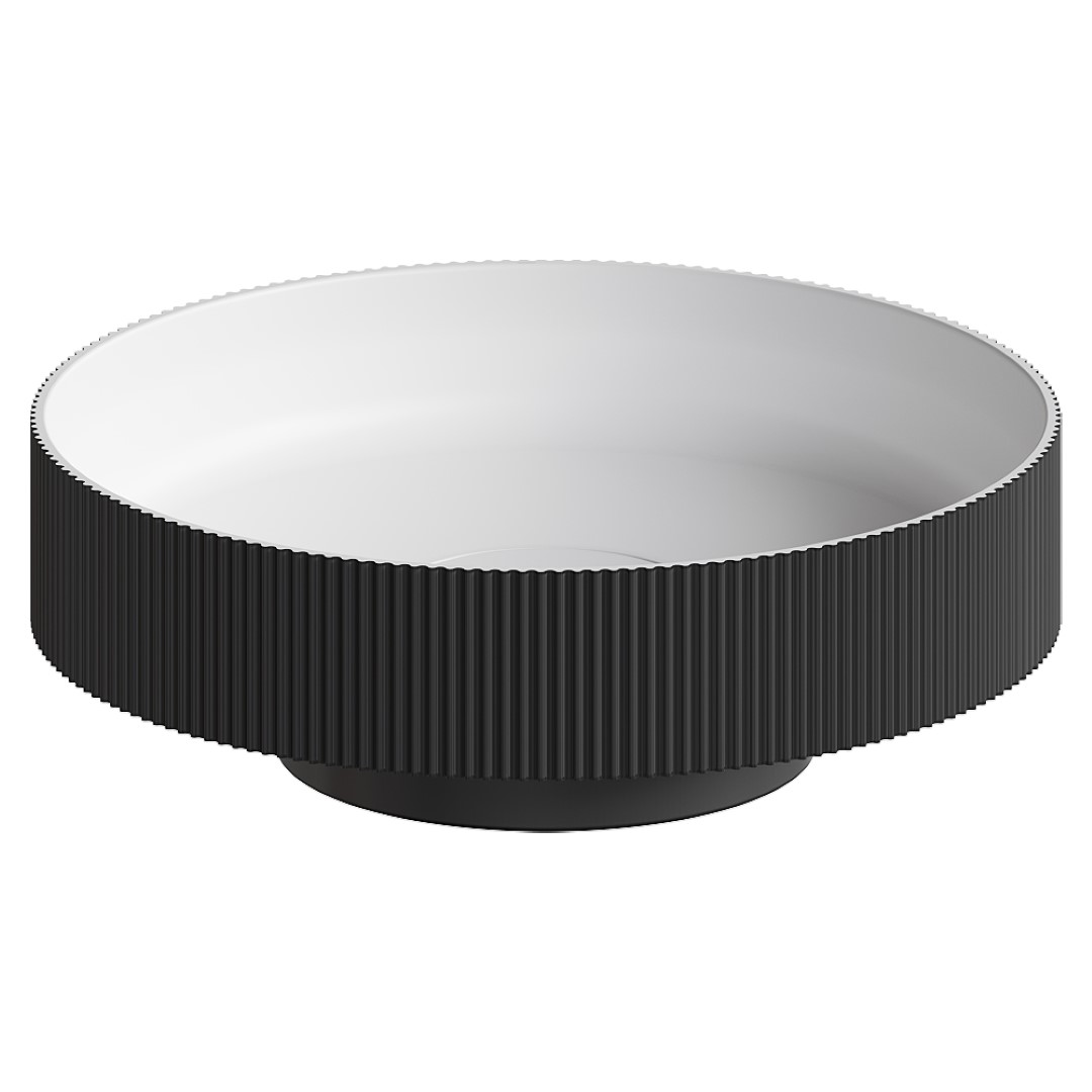 Раковина накладная Boheme Sole Corian 801-R-A 400*400 мм (антрацит)