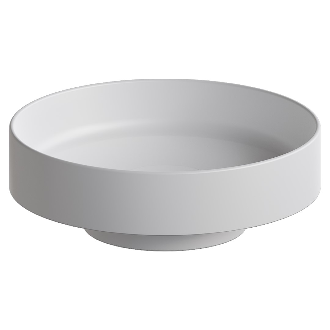 Раковина накладная Boheme Sole Corian 801-MW 400*400 мм (белый матовый)