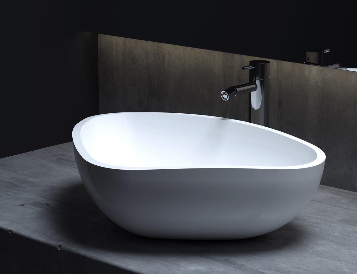 Раковина Salini Gloria 306 S-Stone 564*395 мм (белый матовый)