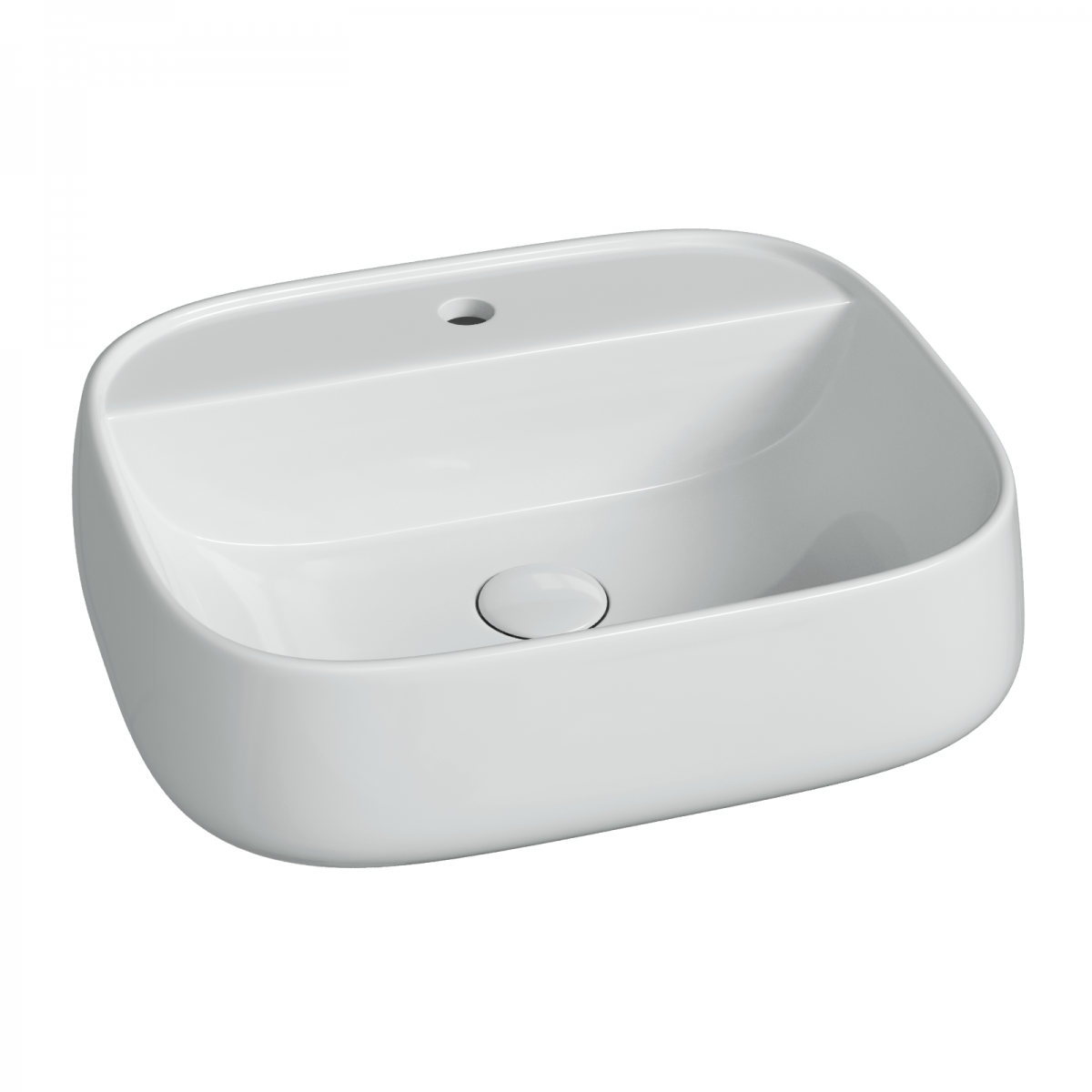 Раковина накладная/подвесная Ceramica Nova Fonte CN5051 500*425 мм (белый)