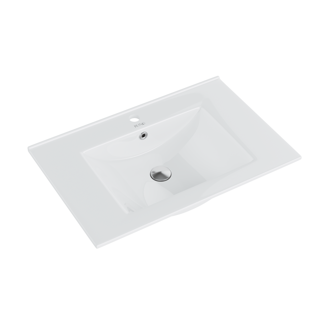 Раковина накладная Runo Teffy 00-00002555 709*463 мм (белый)