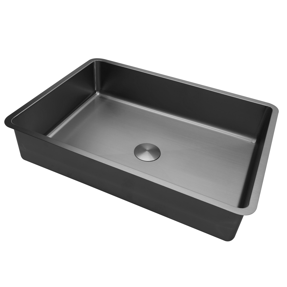 Раковина встраиваемая Abber Wasser Kreis AF2402GM 520*370 мм (оружейная сталь)