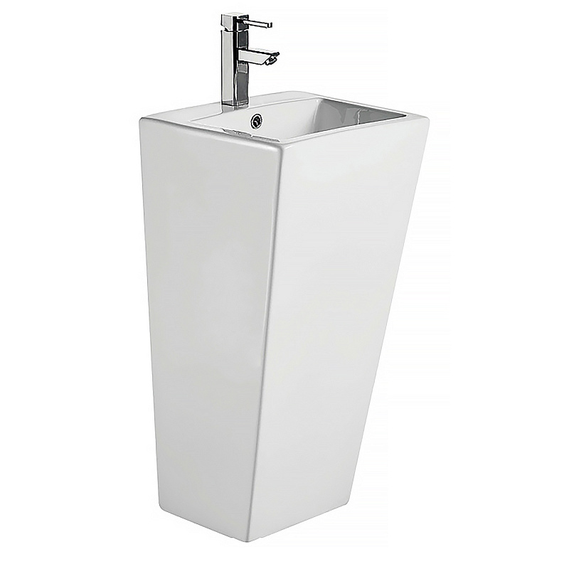 Раковина напольная Azario Fretta Square AZ-303 440*380 мм (белый)