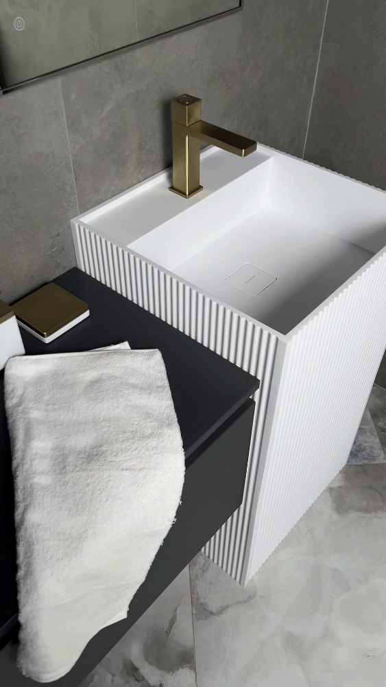 Раковина напольная Boheme Armadi Art Cube 802-3R-MW 480*850 мм (белый матовый)