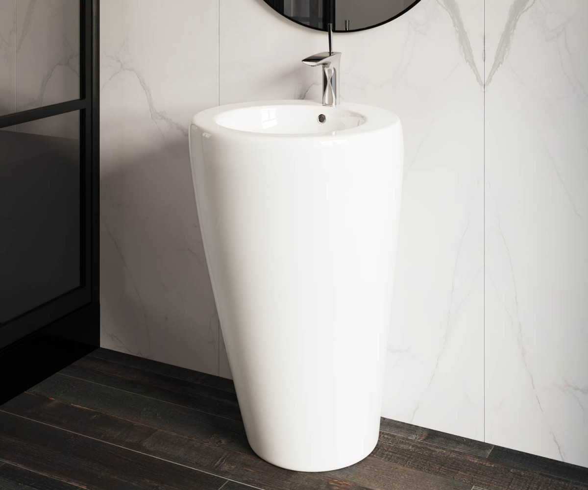Раковина напольная Ceramica Nova Simple 550*515 мм  CN1807 (белый)