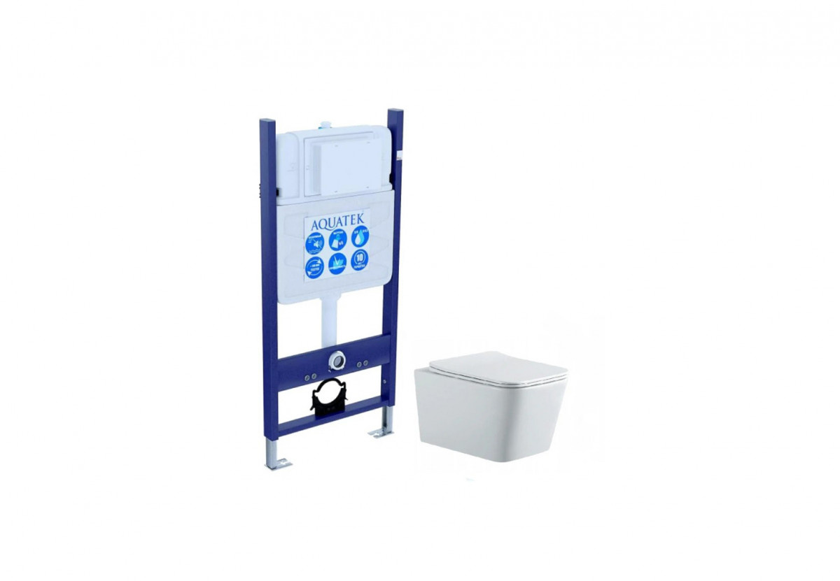 Комплект унитаза с инсталляцией Aquatek Либра SET AQUATEK ЛИБРА N-14 cm