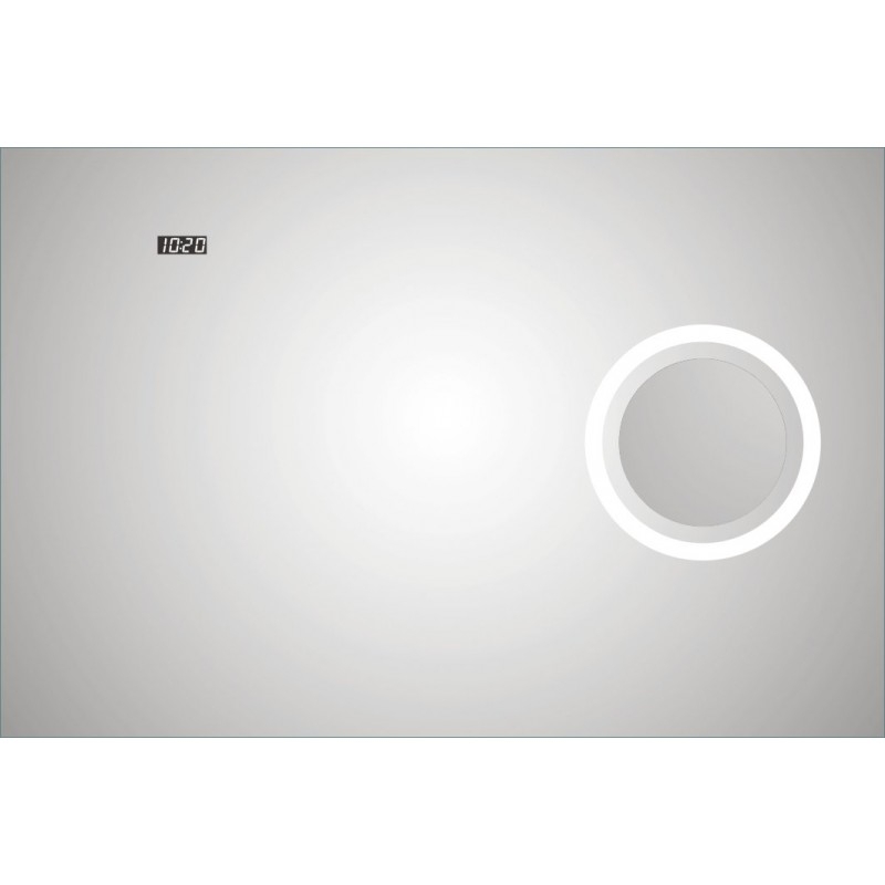 Зеркало Esbano  ES-3845KD 1000*700 мм (LED, часы, подогрев)