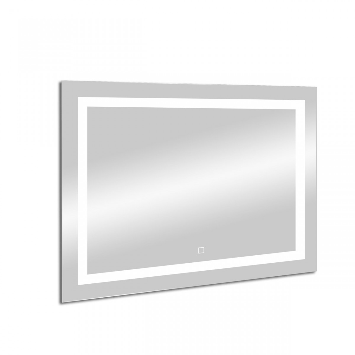 Зеркало Континент Rimini Led ЗЛП735 1000*700 мм (белый) LED,подогрев,часы