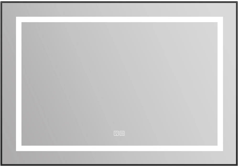 Зеркало BelBagno SPC-KRAFT-985-685-TCH-WARM-NERO 985*685 мм (LED, подогрев) черный