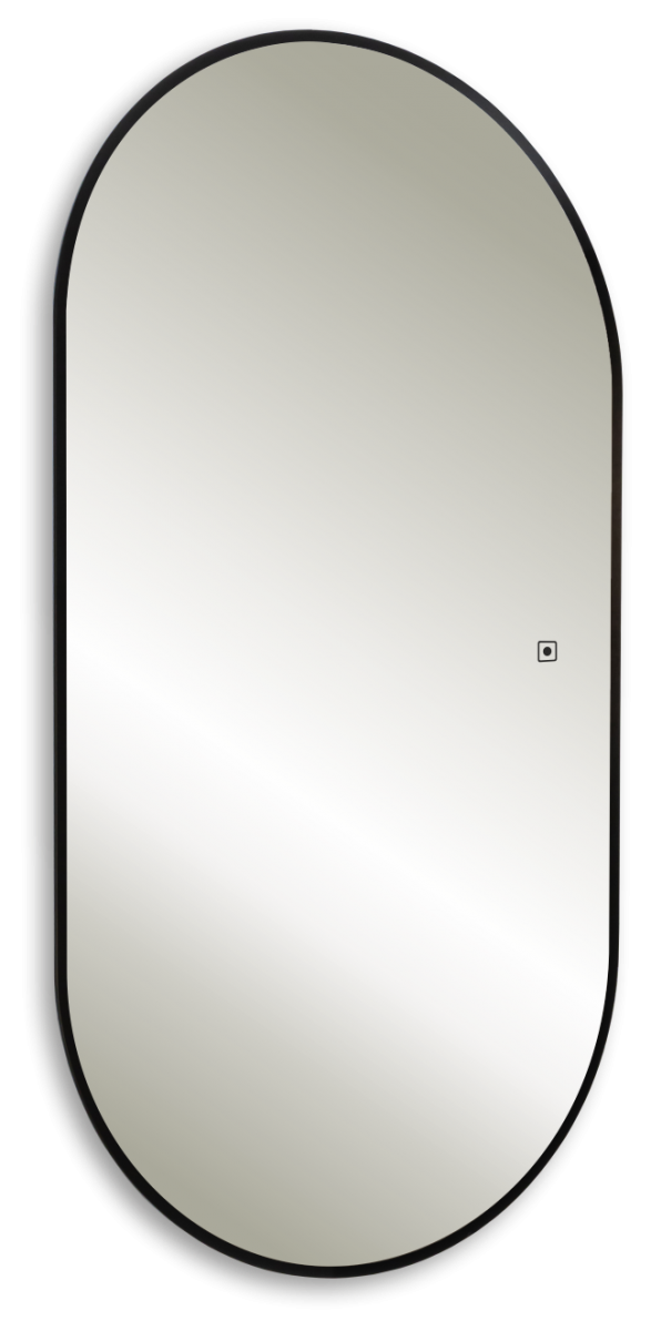 Зеркало AQUAme Viva-BLACK AQM9109B 550*1050 мм (LED)