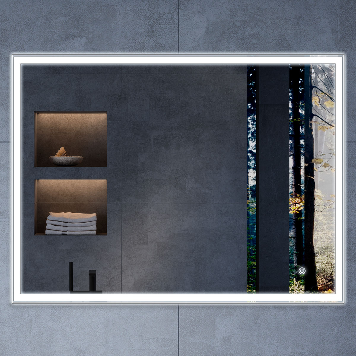 Зеркало Vincea VLM-3VN9008 900*800 мм (LED)