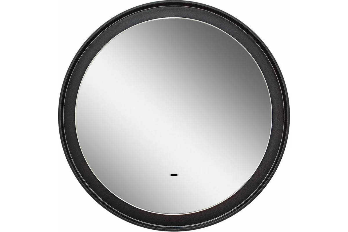 Зеркало Art&Max Napoli AM-Nap-800-DS-F-Grey 800*800 мм (LED) чёрный