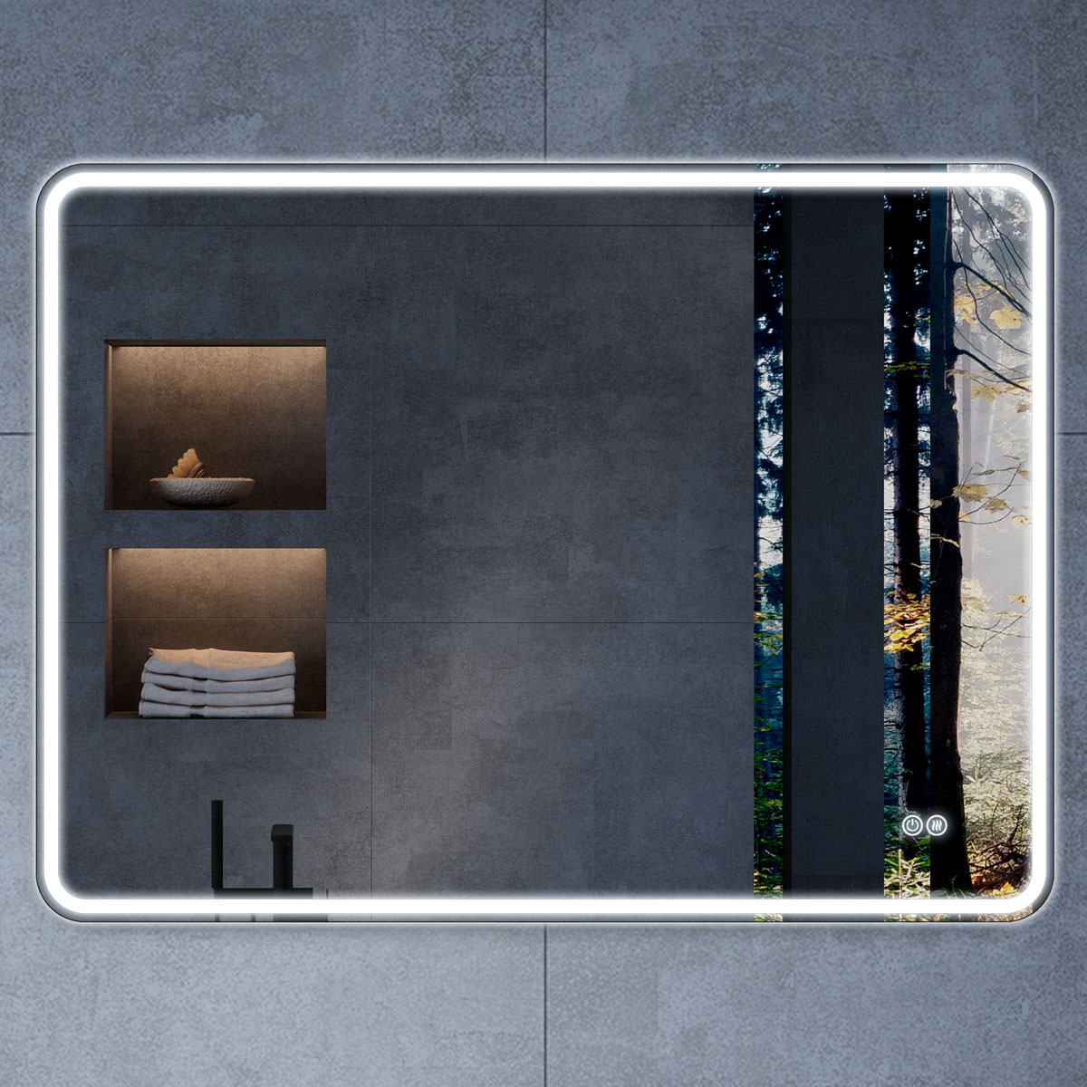 Зеркало Vincea VLM-3VC9008-2 900*800 мм (LED, подогрев)