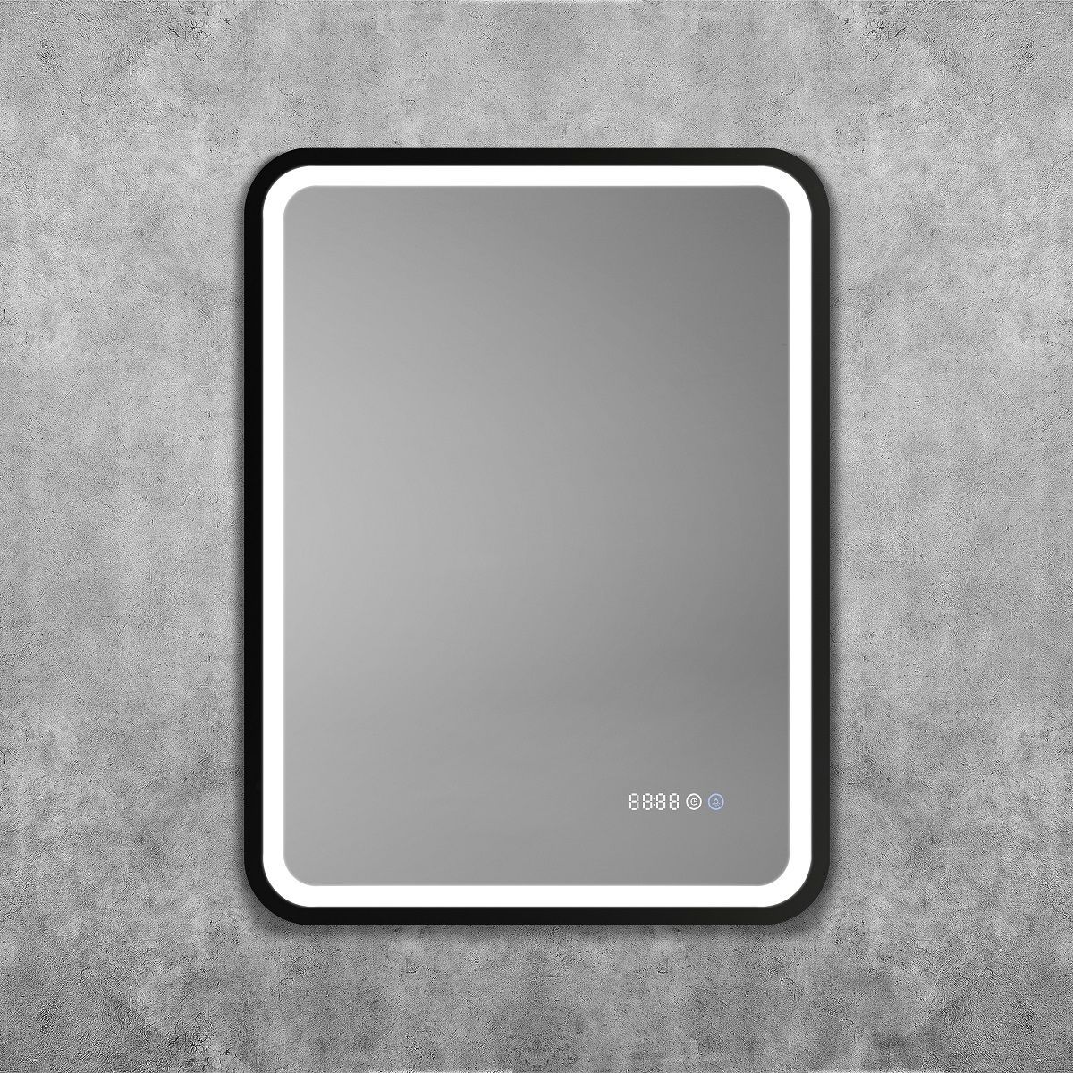 Зеркало Art&Max Genova AM-Gen-600-800-DS-F-H-T 600*800 мм (LED, подогрев, часы)