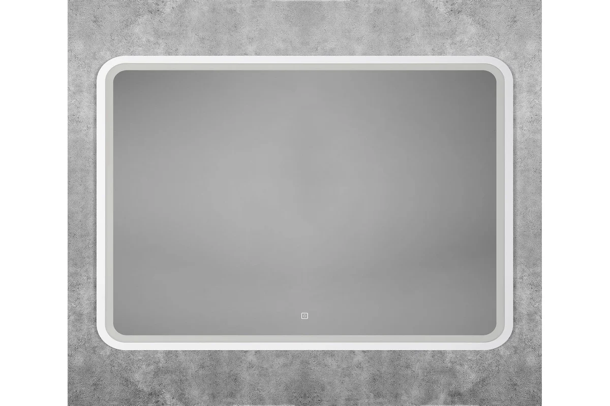 Зеркало Art&Max Livorno AM-Gen-1200-800-DS-F-White 1200*800 мм (LED) белый