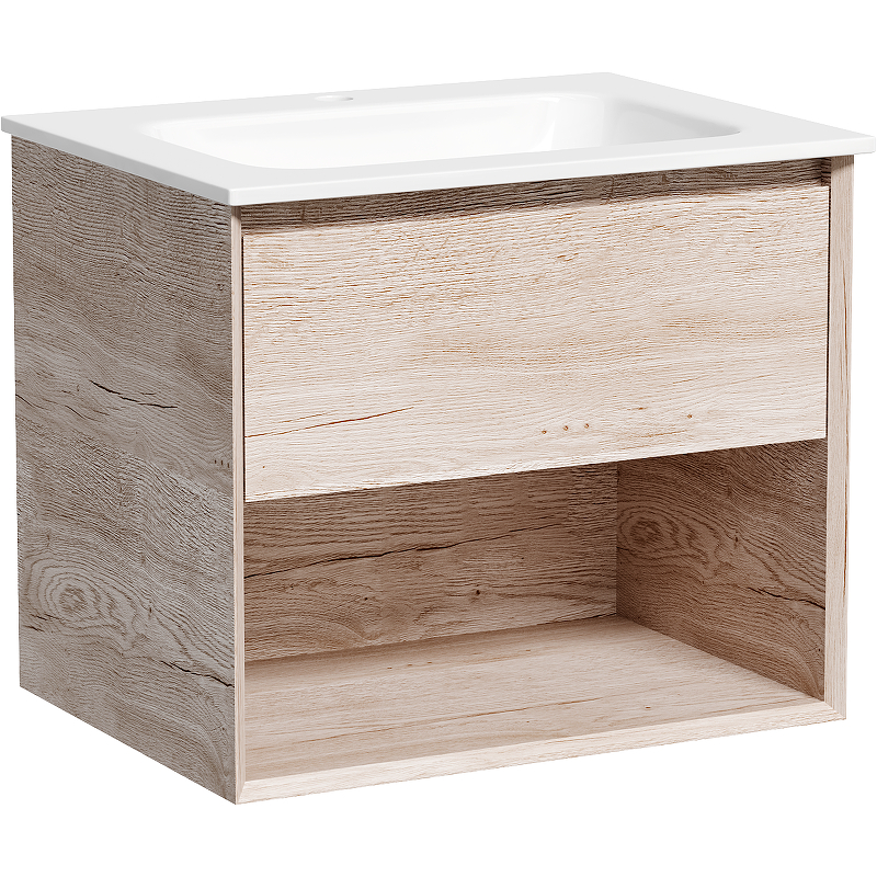 Тумба под раковину Sancos Marmi 1.0 MR1.060EG 59 см (дуб галифакс) подвесная