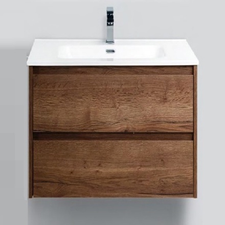 Тумба под раковину Belbagno KRAFT 39-500/390-2C-SO-RT 50 cм (темно-коричневый) подвесная