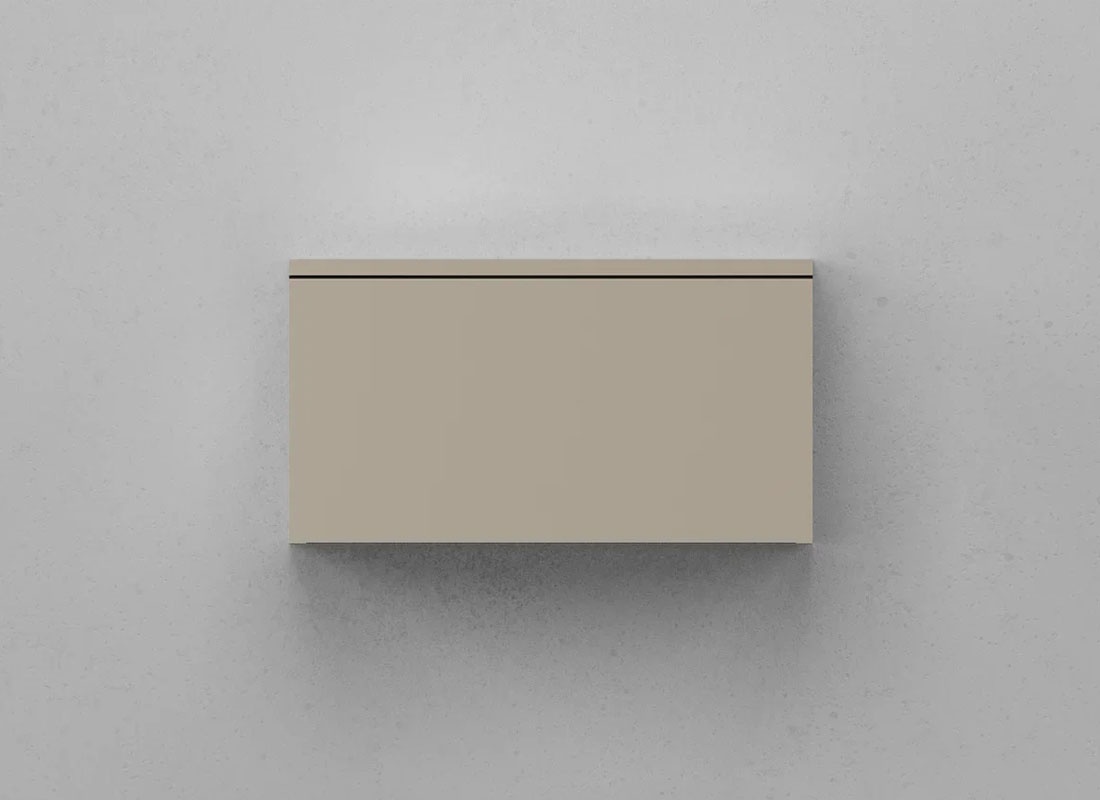 Тумба под раковину Velvex Unit 50 см (бежевый шёлк) 1 ящик, подвесная