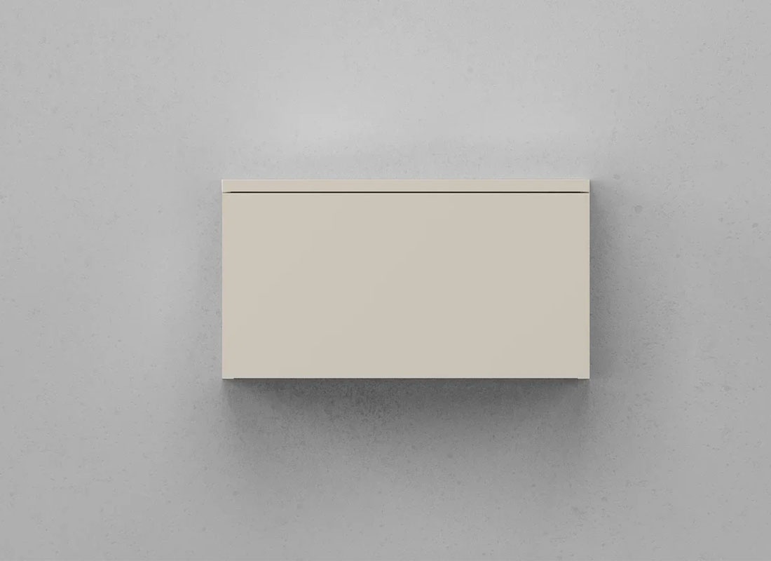 Тумба под раковину Velvex Unit 50 см (шёлк шампань) 1 ящик, подвесная