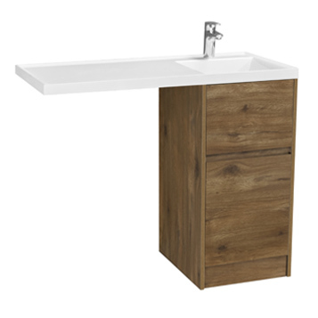 Тумба под раковину Aquaton Лондри 40 см (дуб рустикальный) напольная