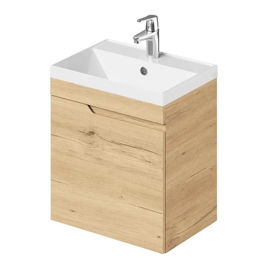 Тумба с раковиной Итана Alexa 4657826226792 50 см (дуб мавелла голд) подвесная L