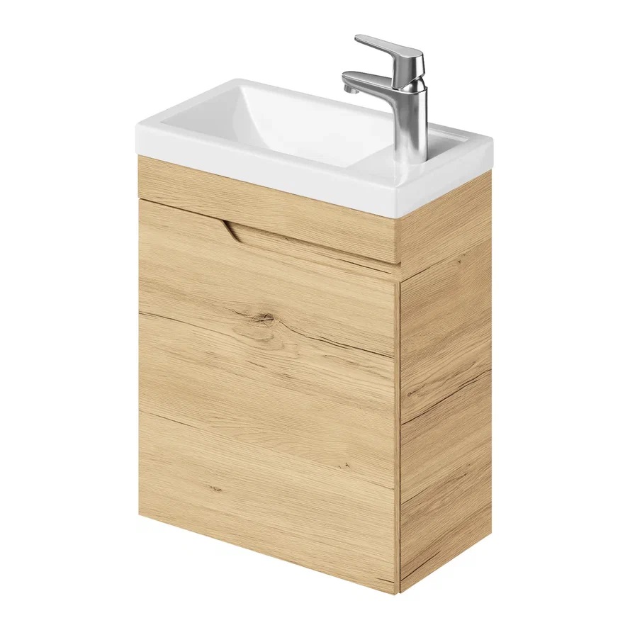 Тумба с раковиной Итана Alexa 4657826227041 45 см (дуб мавелла голд) подвесная L