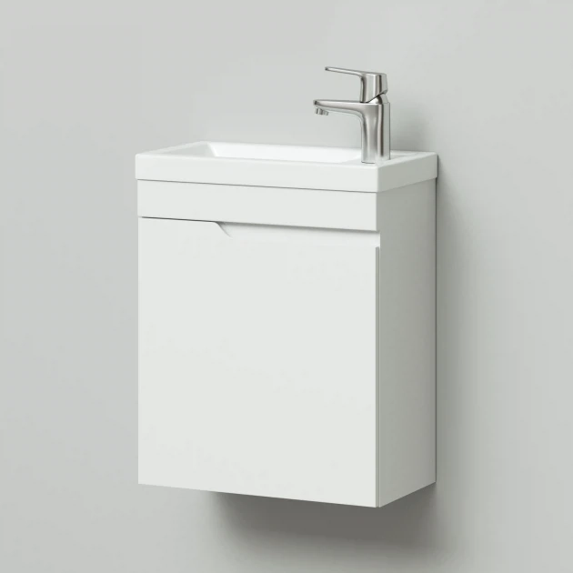 Тумба с раковиной Итана Alexa 4657773602151 45 см (белый) подвесная	L