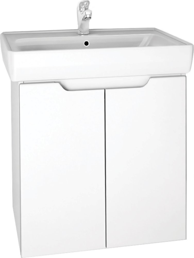 Тумба под раковину Dreja Mini 60 см (белый) подвесная