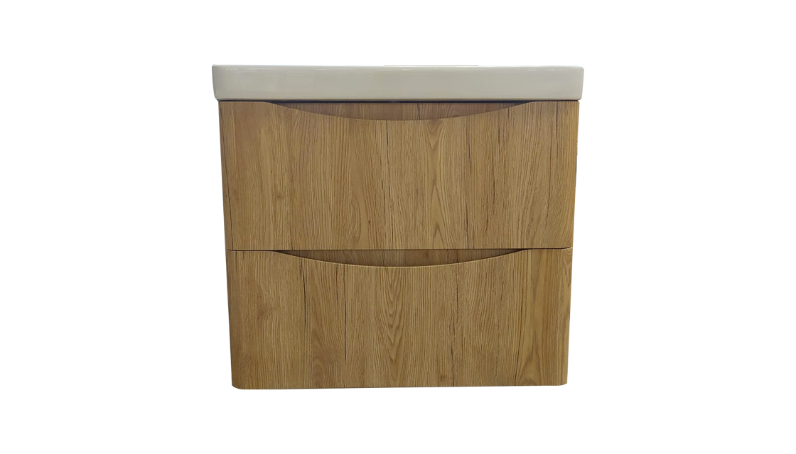 Тумба под раковину Velvex Clay 60 cм (дуб верона) 2 ящика, подвесная