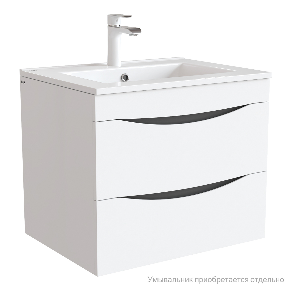Тумба под раковину IDDIS Cloud CLO60W0i95 60 см (белый) подвесная