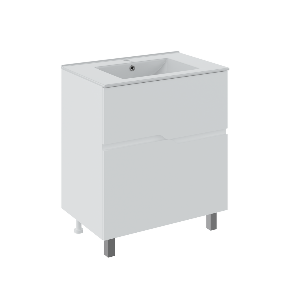 Тумба под раковину Runo Палермо 00-00004156 60 см (белый) напольная