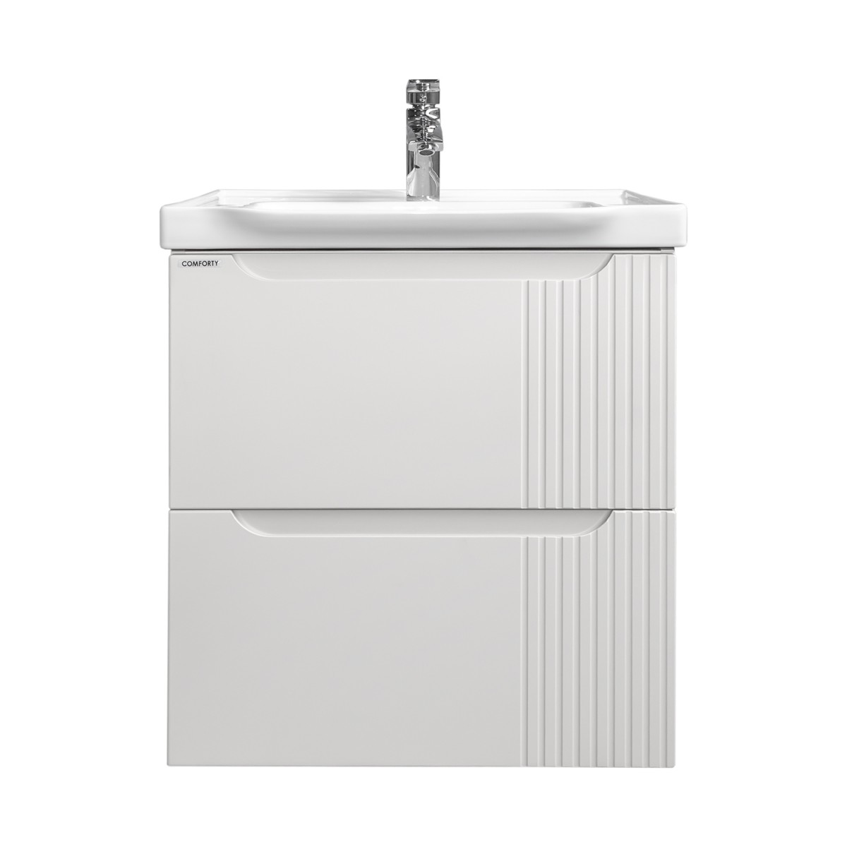 Тумба с раковиной Comforty Сидней-60 00-00022860CF (белый матовый) подвесная