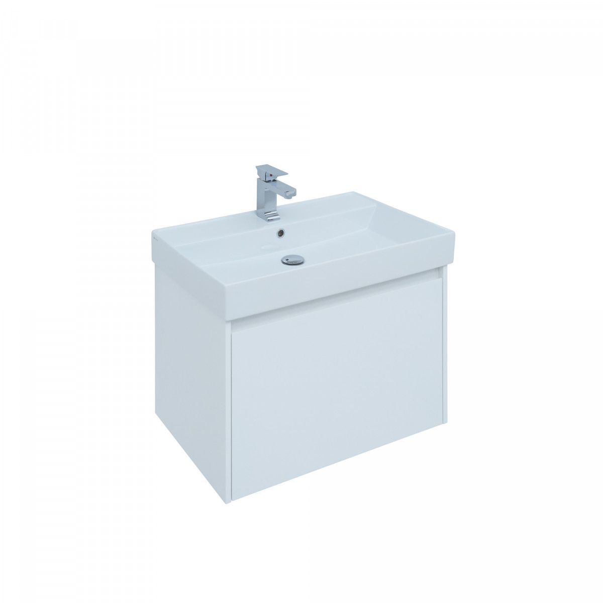 Тумба под раковину Aquanet Nova Lite 75 см (белый) 1 ящик подвесная